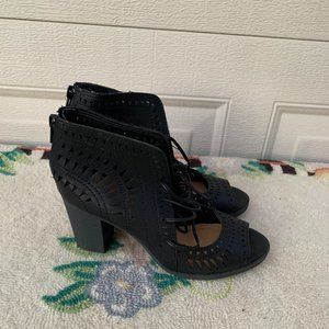 Peep Toe Heel Booties by Rue 21 Sexy black Size S-6/7